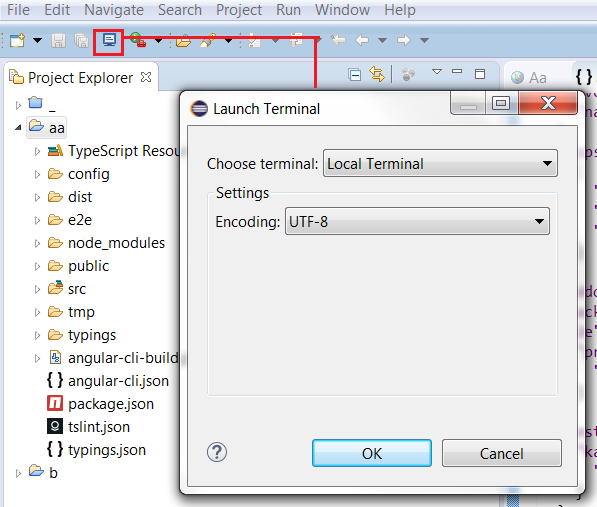 Terminal Toolbar